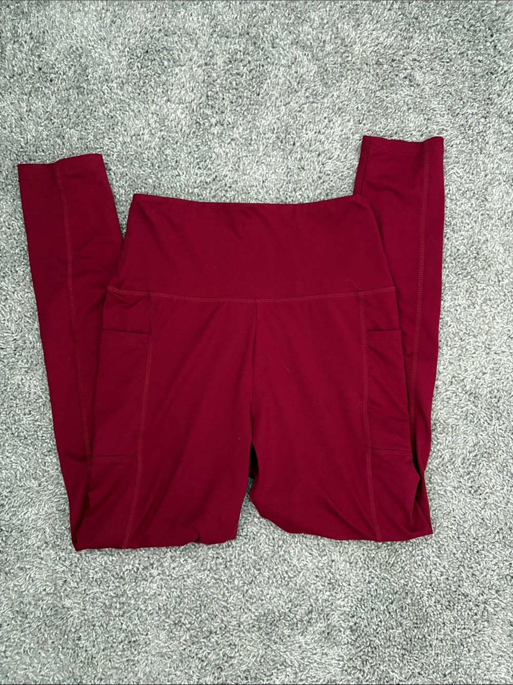 Berry Colored Full Length Leggings